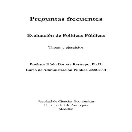 POLÍTICAS PÚBLICAS: Preguntas frecuentes sobre Evaluación de políticas públicas.pdf
