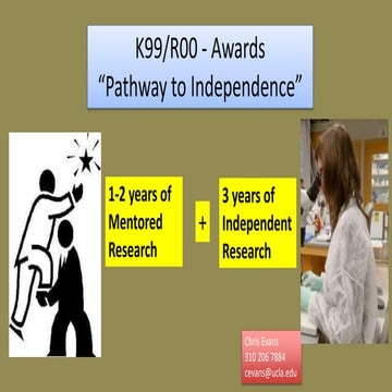 Considerations in Applying for a K99 Award: the NIH 