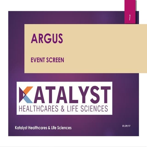 Argus Event Tab Screen - Katalyst HLS