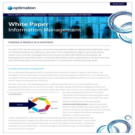 Information Management White Paper