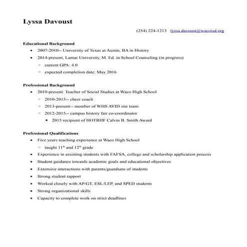 Kelly Stevens Resume | PDF
