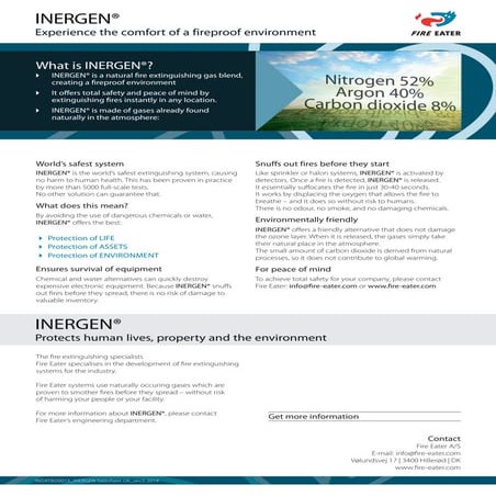 Fireeater Clean Agent Suppression System | PPTX