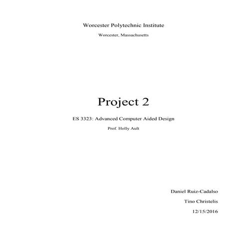 ES3323 - Project 2 Report - Reverse Engineering a Gear Shaft | PDF