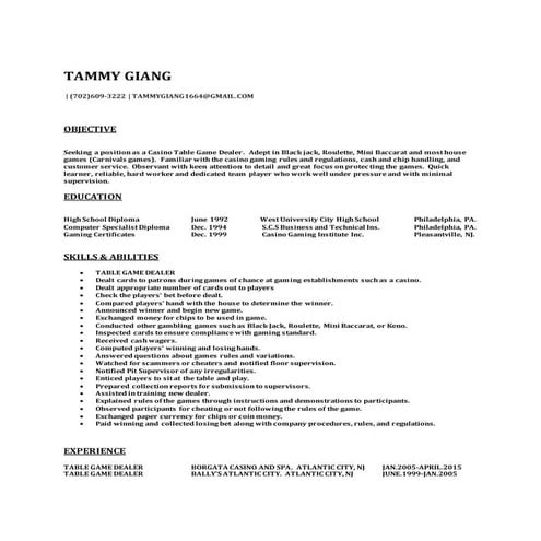 TAMMY RESUME 2