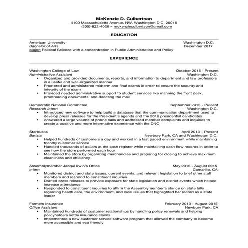 CV - without references | DOCX
