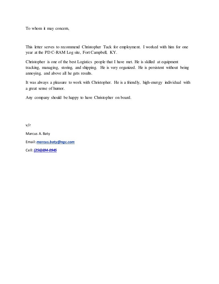 this letter serves to recommend christopher tuck for dartmouth tuck letter of recommendation