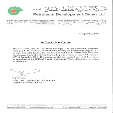 PDO Experience certificate - 2000.PDF