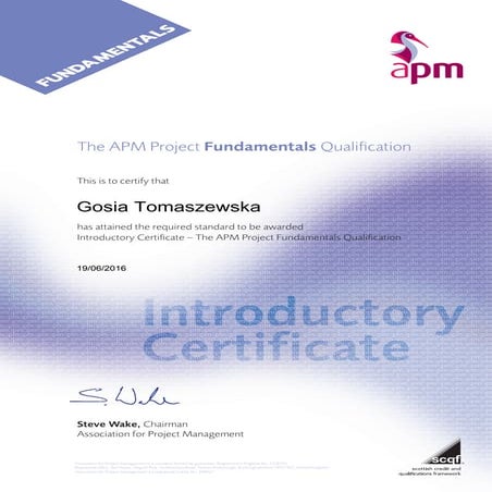 Project Fundamentals Cert | PDF