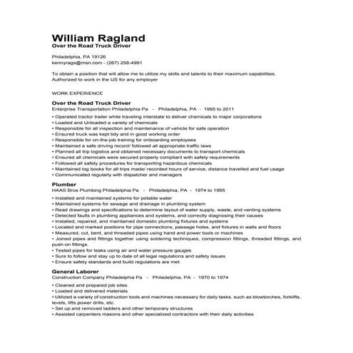 William-Ragland Resume | PDF