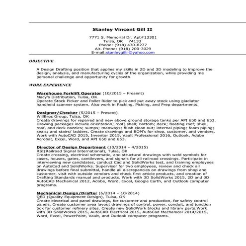 AF Resume Feb 2015 | PDF