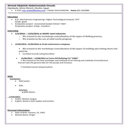 CV_ Ahmed Al Alami | PDF