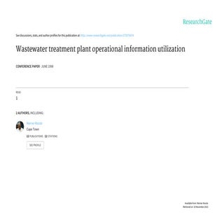 Rossle Terblanche Water Africa 98