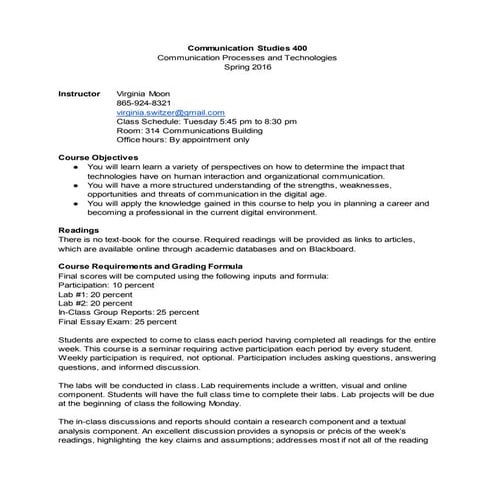 TechnologyandCommuncationSyllabus