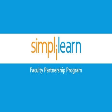 Trainer Partnership Simplilearn