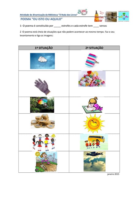 4 ficha sobre o poema isto ou aquilo