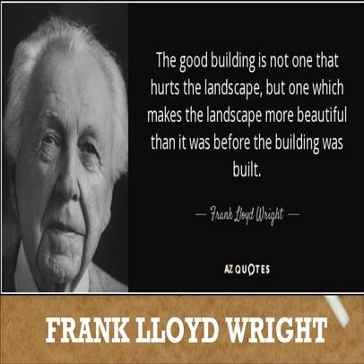 Architect Frank Lloyd Wright