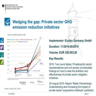 Wedging the gap: Private sector GHG...