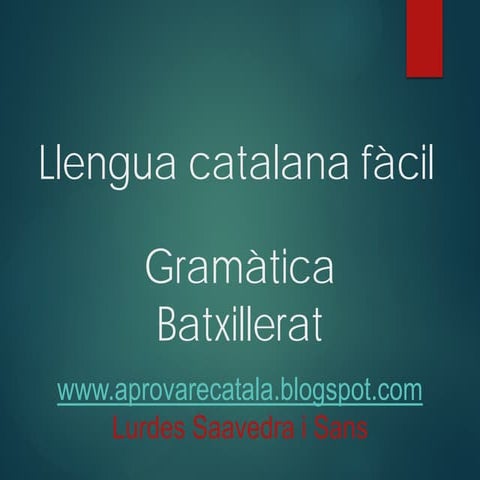 Fonètica de Batxillerat. Consonantisme 1