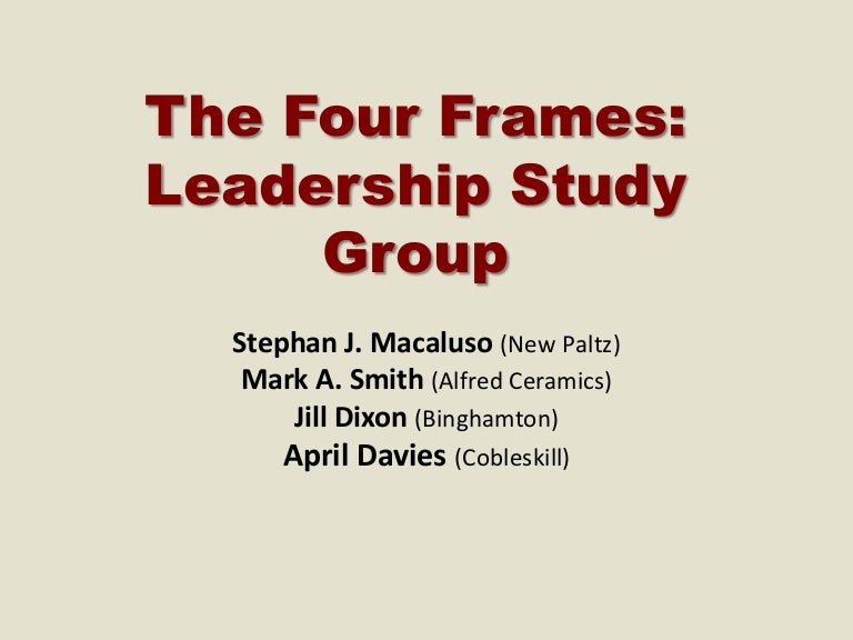 four frames of leadership