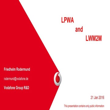 IoT Seminar (Jan. 2016) - (4) friedhelm rodermund - lwm2m and lpwa