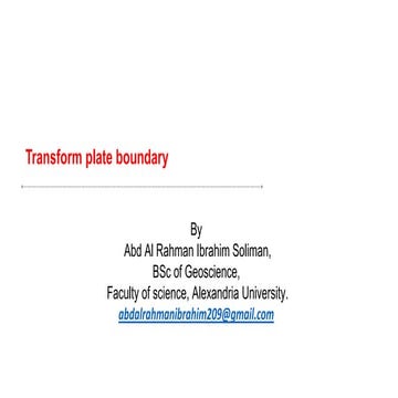 Transform plate boundary