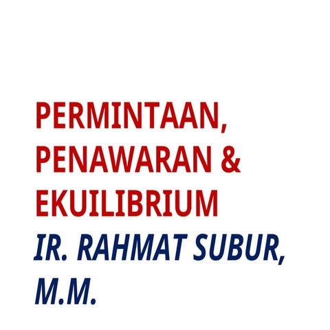4 Fungsi permintaan penawaran dan  teori terbentuknya harga pasar keseimbangan.ppt