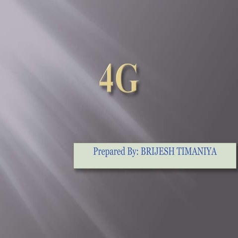 4 G network 