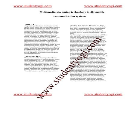 4 G Mobile Communications Paper Presentation