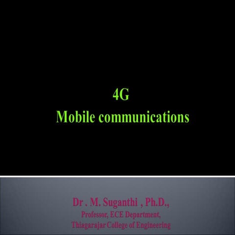 4G-MobileCommunicationsMobileCommunications