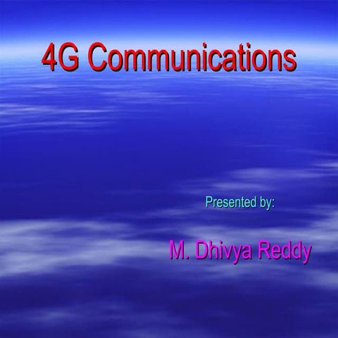 4 g communications