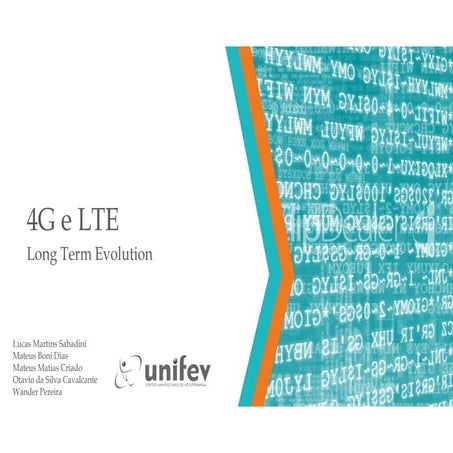 4G e LTE (Long Term Evolution) | PDF