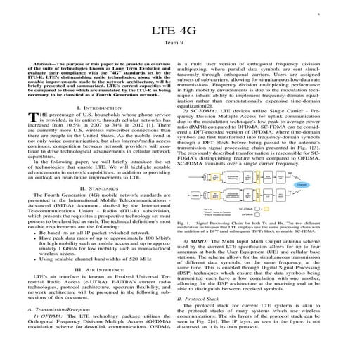 4G LTE Paper Group 9