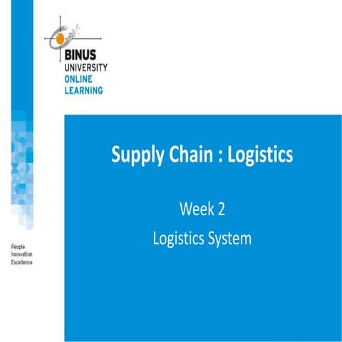 PPT2 - Logistics Systems