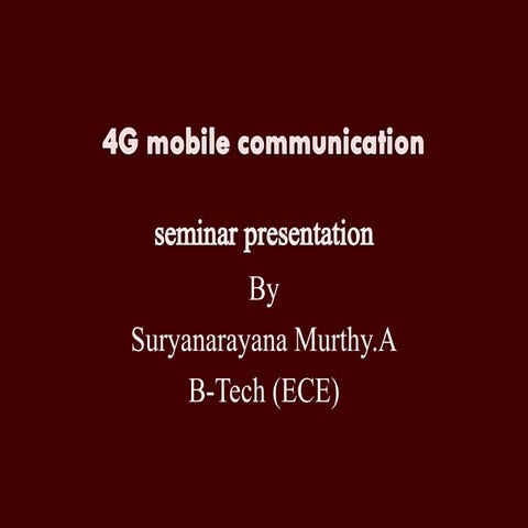 4G | PPT