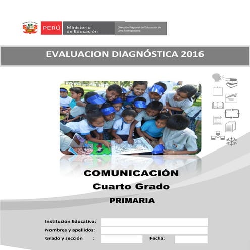 4° grado cuadernillo comunicación primaria.