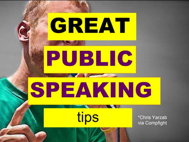 4 great public speaking tips effective presentation skills training
