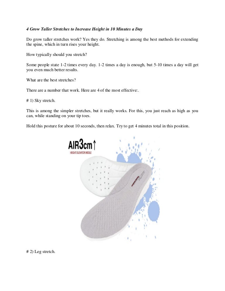 4 Grow Taller Stretches To Increase Height In 10 Minutes A Day