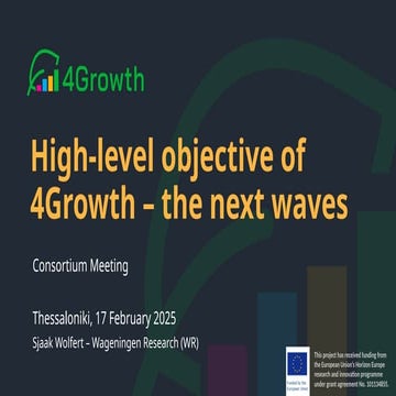 4Growth high level objective and focus change