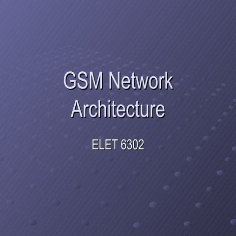4 gsm net architecture by Praveen Kumar Prabhat