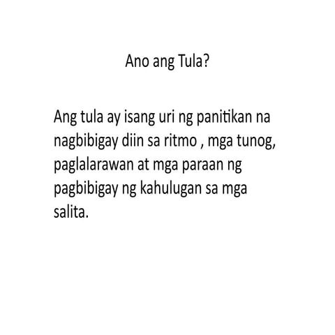 Tula uri at elemento Grade 9.ppt. powe point presentation | PPT
