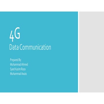 4G technology (Fourth Generation Mobile System)