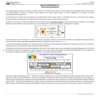 4°, GuíA V, Ondas ElectromagnéTicas