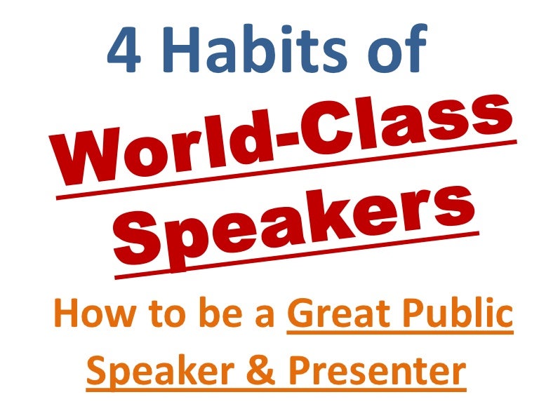 great speakers of the world
