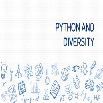 Pyhton 과 diversity