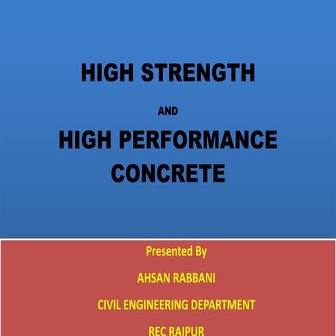 High Performance Concrete | PDF