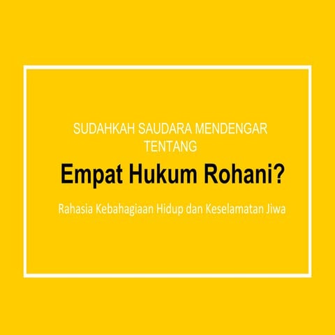 4 Hukum Rohani