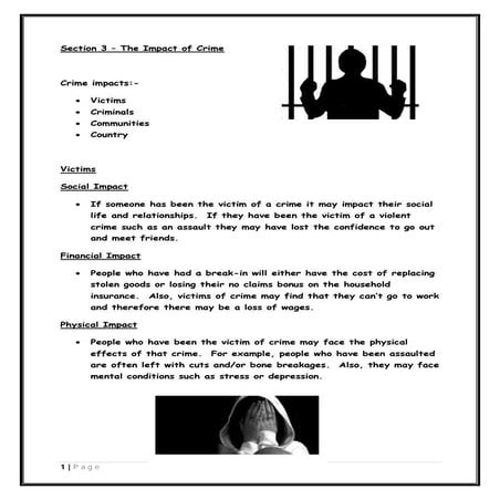 Economic Impact of Crime - The NC Beat | PDF