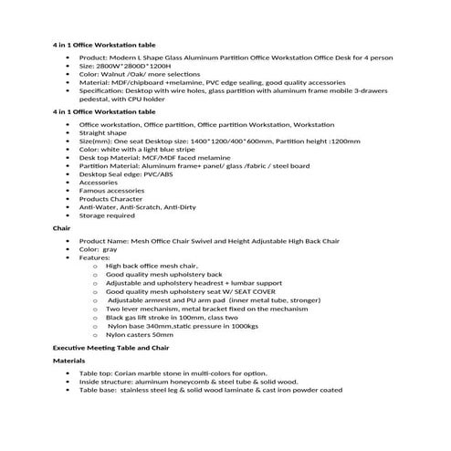 four in one Office table Workstation.docx