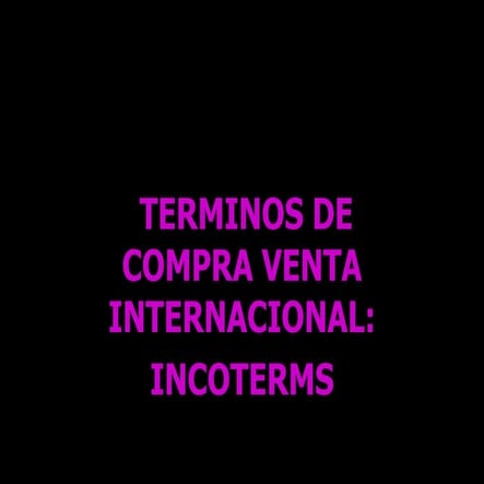 Incoterms Clase