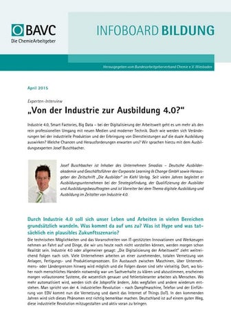 Industrie 4.0 in der betrieblichen Ausbildung